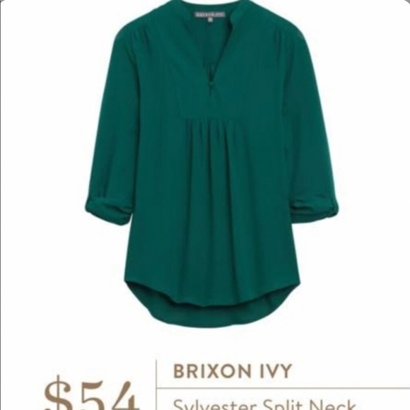 Brixon Ivy Tops - Brixton Ivy Sylvester Stitch Fix Split Neck Blouse